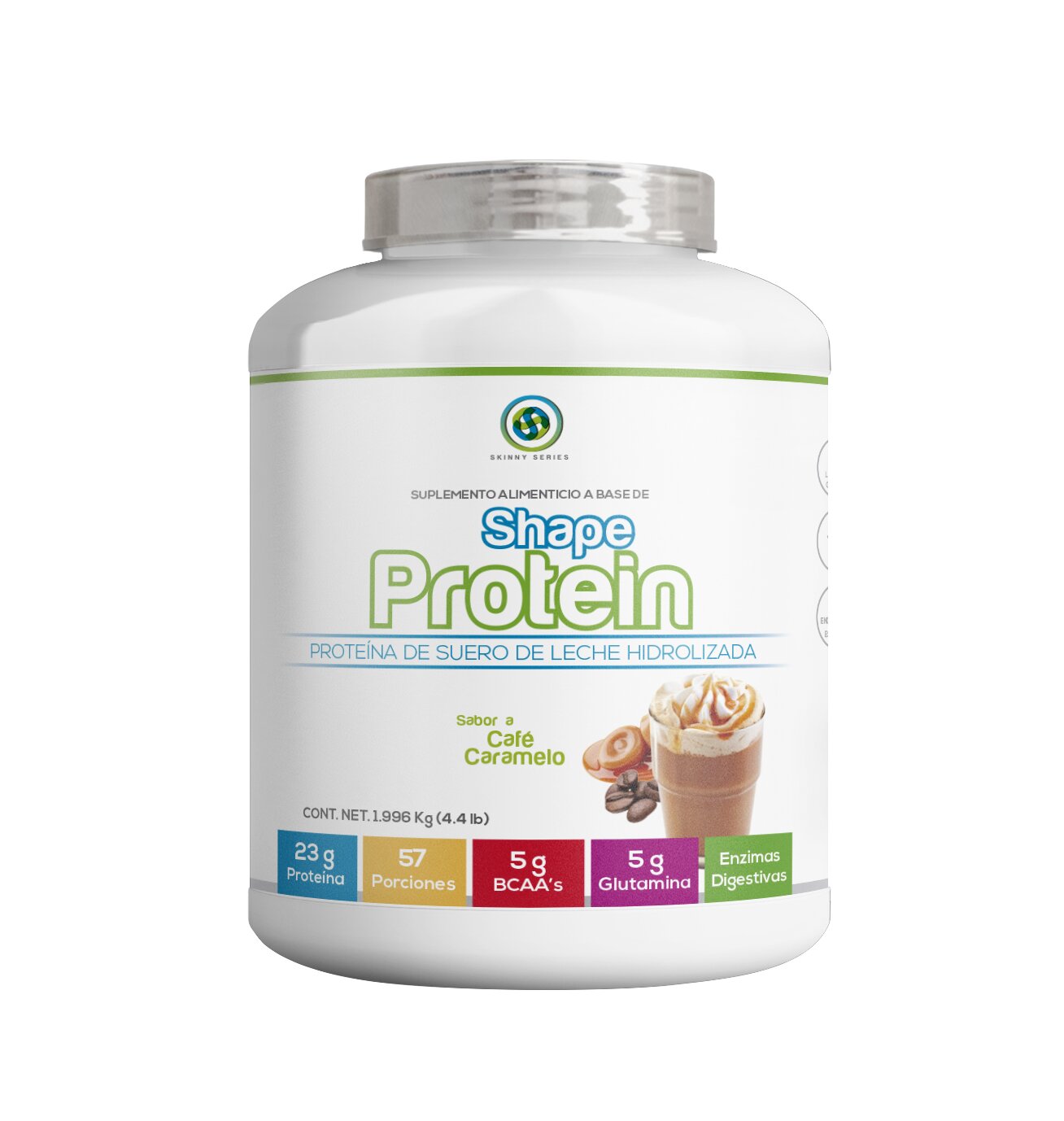 PROTEINA SKINNY SERIES SHAPE PROTEIN STEVIA ENZIMAS 4.4LB