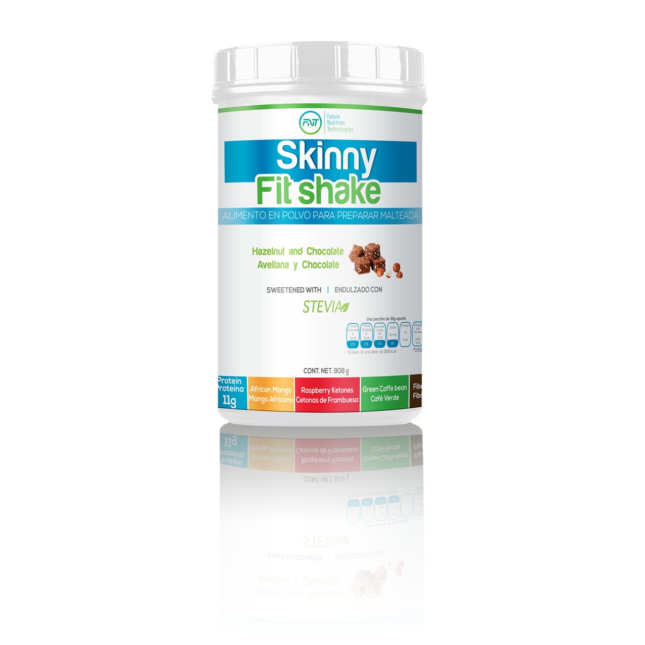 PROTEINA SKINNY SERIES FIT SHAKE STEVIA CAFE VERDE 30 SERVICIOS